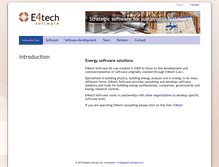Tablet Screenshot of e4tech-software.com